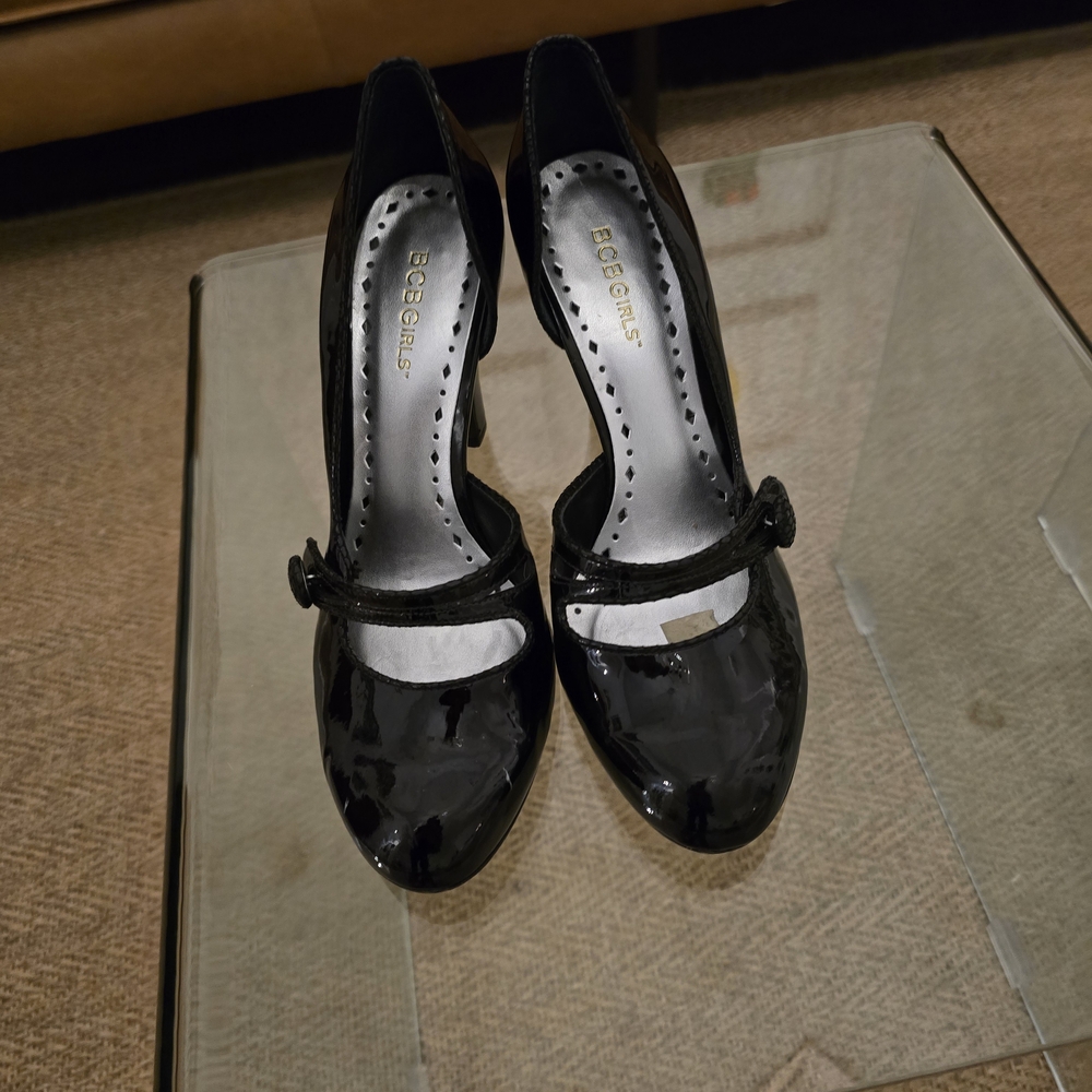 BCBGirls Glossy Black Heels